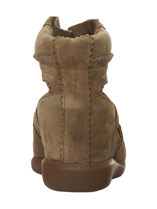 Isabel Marant - Bobby- korkeavartiset nahkasneakerit - 50TA TAUPE | Stockmann - photo 3