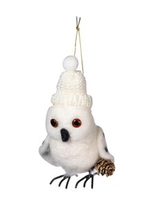 Pentik - Huhuu Owl -joulukuusenkoriste - WHITE | Stockmann