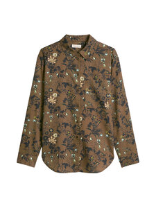 Marc O'Polo - Woven Blouses -paita - 1837 MEDIUM BROWN_MULTI_01 | Stockmann