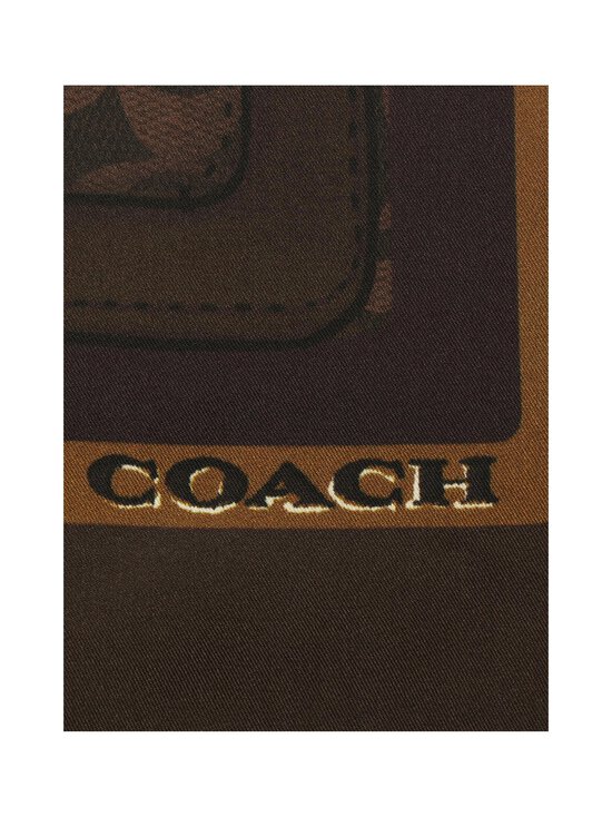 Coach - Stacked Tabby Printed Silk -neliöhuivi - YBO 25 DARK BROWN | Stockmann - photo 4