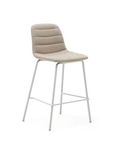 Kave Home - Zunilda-baarituoli beige/valkoinen K 65 cm - BEIGE | Stockmann