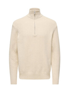 Only & Sons - Kudum OnsJames Half Zip - OATMEAL | Stockmann