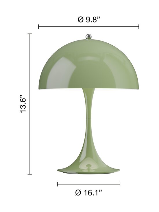 Louis Poulsen - Panthella 250 Portable Opaque -kannettava pöytävalaisin - OPAQUE MOSS GREEN - photo 2 Louis Poulsen - Panthella 250 Portable Opaque -kannettava pöytävalaisin - OPAQUE MOSS GREEN | Stockmann - photo 2