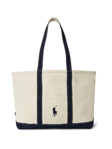 Polo Ralph Lauren - Tote Medium -laukku - CREAM/NAVY | Stockmann