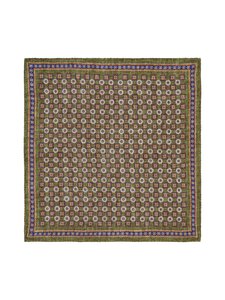 Stockholm Kravatt - Siidist taskurätik Medalion & Flower - 1 GREEN/BEIGE | Stockmann