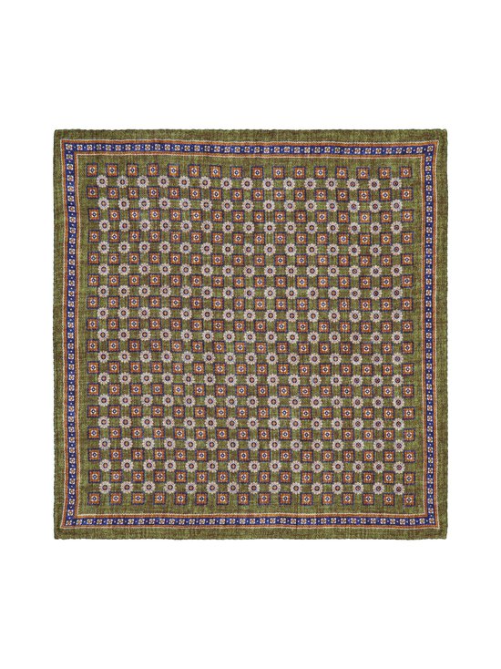 Stockholm Kravatt - Siidist taskurätik Medalion & Flower - 1 GREEN/BEIGE | Stockmann - photo 1