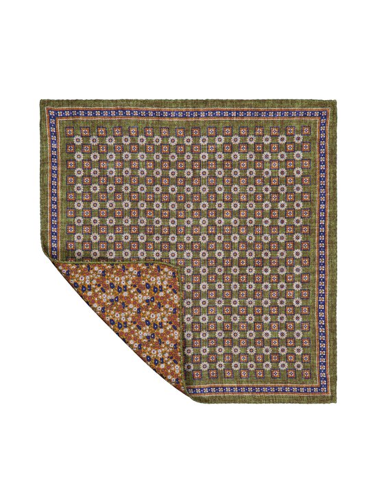 Stockholm Kravatt - Siidist taskurätik Medalion & Flower - 1 GREEN/BEIGE | Stockmann - photo 2