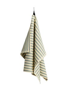 HAY - Canteen Block Stripe -keittiöpyyhe - GREEN AND YELLOW | Stockmann