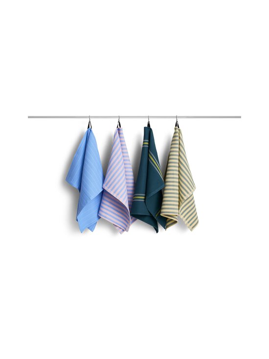 HAY - Canteen Block Stripe -keittiöpyyhe - GREEN AND YELLOW | Stockmann - photo 2