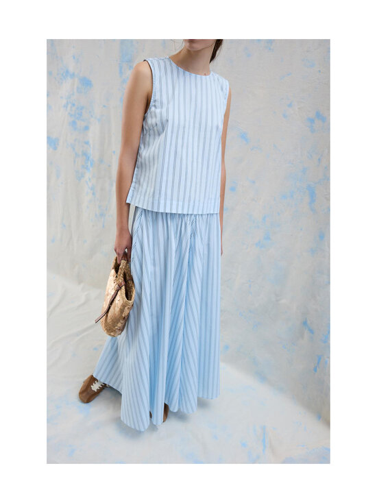 Vila - ViValencia High Waist -nilkkapituinen hame - NANTUCKET BREEZE STRIPES:SNOW WHITE/NAVY BLAZER | Stockmann - photo 3