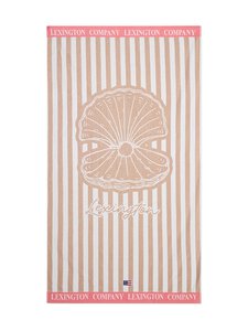 Lexington - Summer Cotton Velour -rantapyyhe - 2603 BEIGE/WHITE/PINK | Stockmann