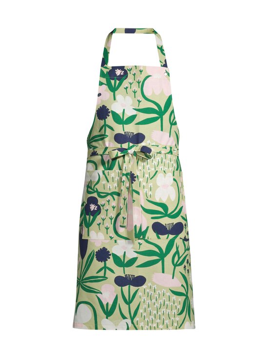 Marimekko - Palsta-esiliina - LT.GREEN, PINK, DK.BLUE | Stockmann - photo 1