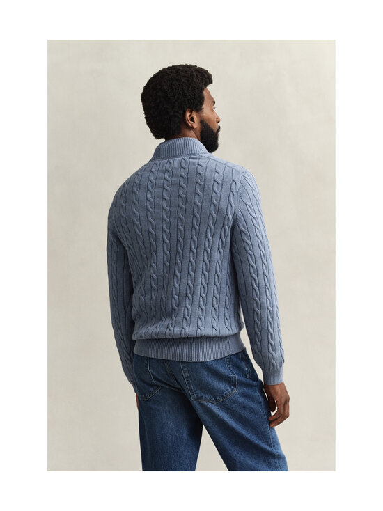 GANT - Cotton Half Zip -palmikkoneule - 430 FADED DENIM | Stockmann - photo 3