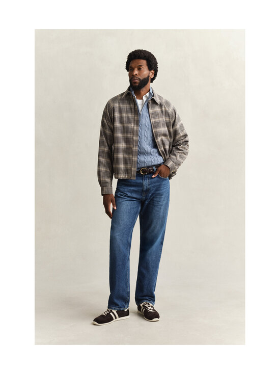 GANT - Cotton Half Zip -palmikkoneule - 430 FADED DENIM | Stockmann - photo 5