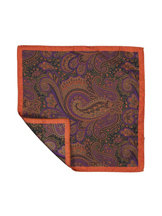 Stockholm Kravatt - Big Paisley - villa-silkkitaskuliina - 3 ORANGE / VIOLET | Stockmann - photo 2
