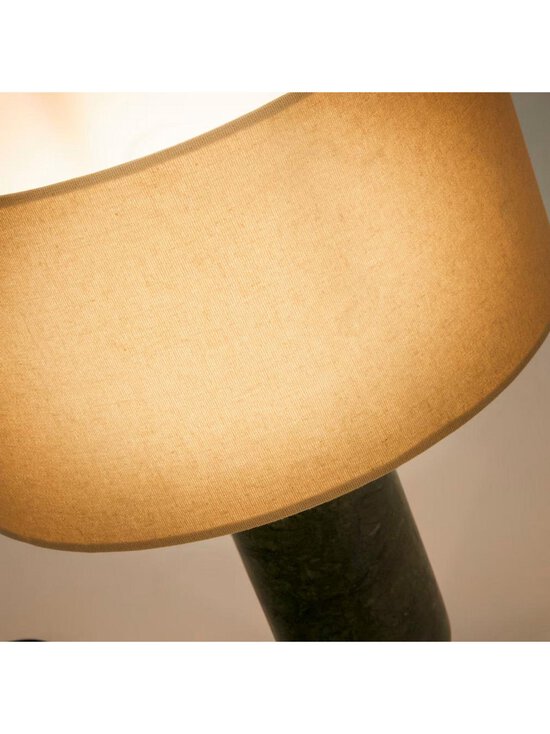 Kave Home - Vex-pöytävalaisin vihreä marmori / harmaa pellava - GREEN | Stockmann - photo 3