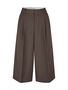 SECOND FEMALE - Riese-culottehousut - 6146 DARK BROWN MELANGE | Stockmann