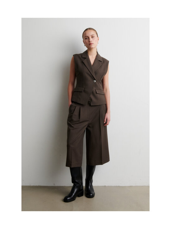 SECOND FEMALE - Riese-culottehousut - 6146 DARK BROWN MELANGE | Stockmann - photo 2