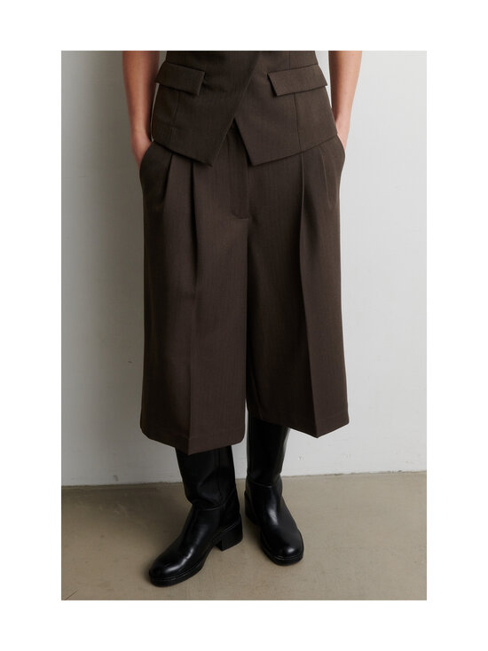 SECOND FEMALE - Riese-culottehousut - 6146 DARK BROWN MELANGE | Stockmann - photo 4