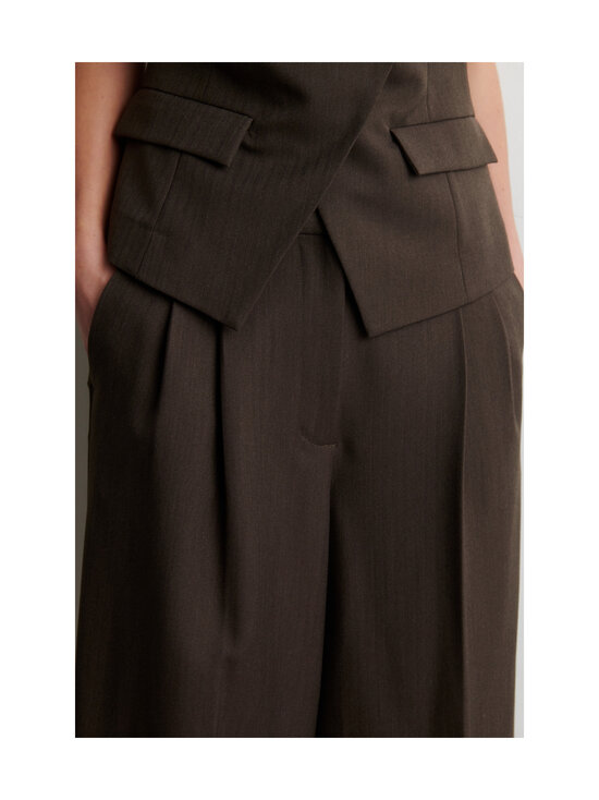 SECOND FEMALE - Riese-culottehousut - 6146 DARK BROWN MELANGE | Stockmann - photo 5
