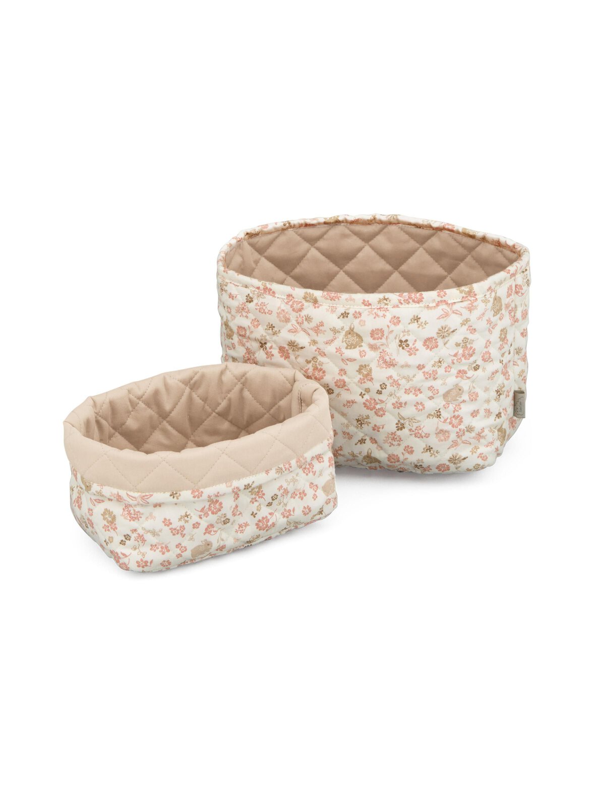 Quilted Storage Basket -säilytyskorit 2 kpl