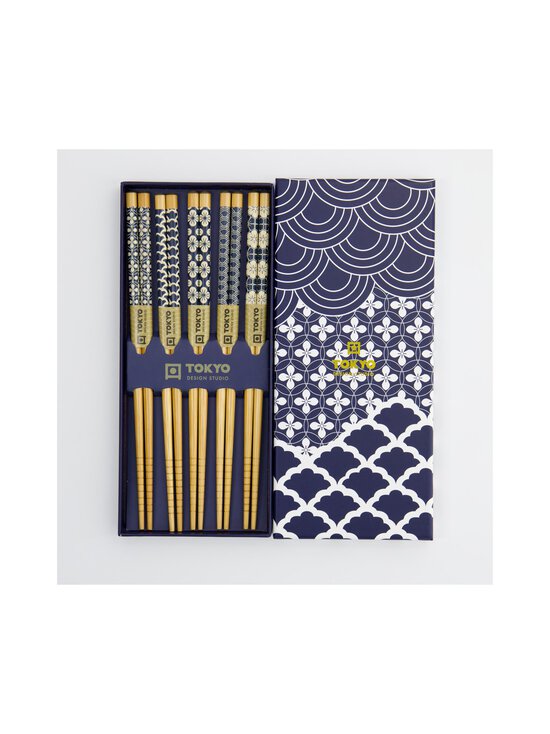 Tokyo Design Studio - Blue Wave -syömäpuikkosetti 5 paria - BROWN | Stockmann - photo 3