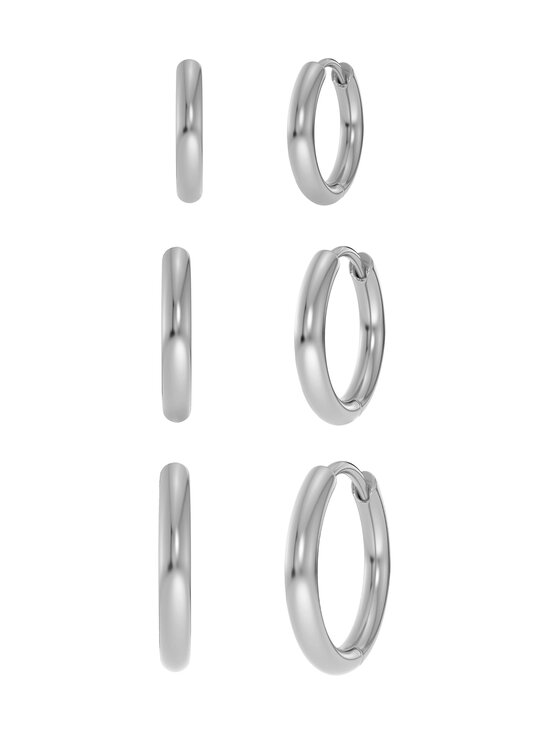Edblad - Triple Pair Hoops -korvakorut 3-pack - SILVER | Stockmann - photo 1