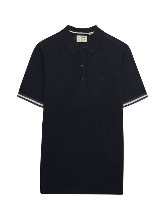 Superdry - Polosärk Knitted Texture - K9T CLASSIC NAVY STAG | Stockmann - photo 1