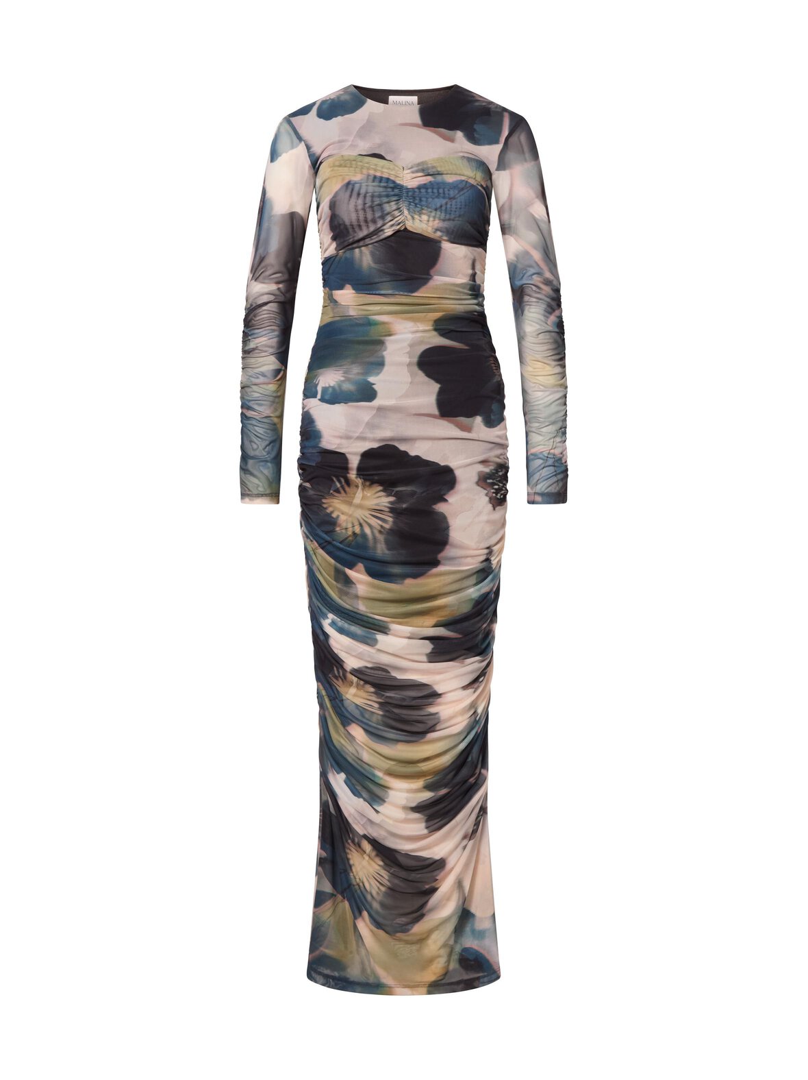 Elionora Sheer Jersey Midi -mekko