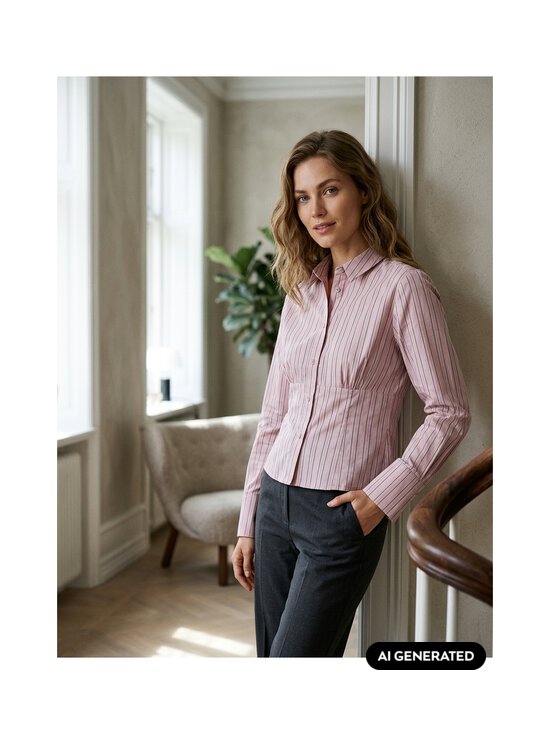 Sofie Schnoor - Särkpluus LianuSW Striped Fitted - 7173 DUSTY PLUM SRIPE | Stockmann - photo 4