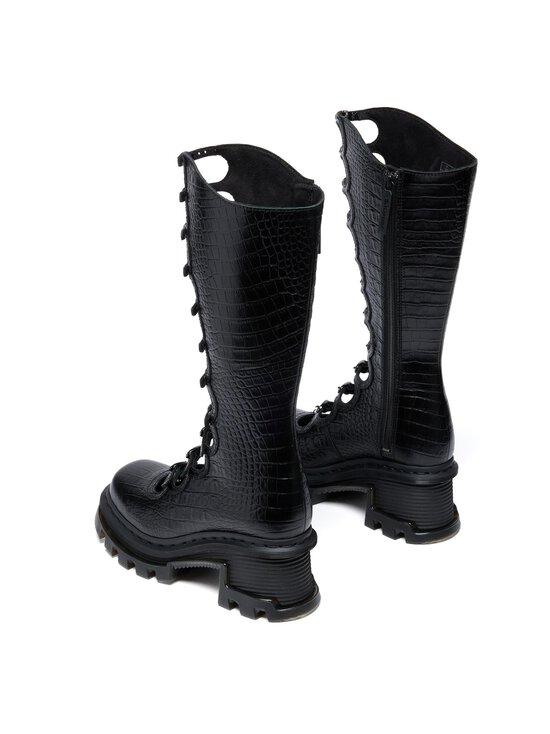 Dr. Martens - Kiki Dm x Mj Analine Croc Emboss -nahkasaappaat - BLACK | Stockmann - photo 3