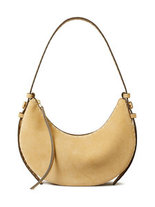 Tory Burch - Romy Suede Pick Stitch Half Moon rokassoma - BUTTER | Stockmann