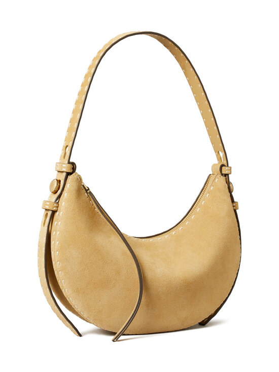 Tory Burch - Romy Suede Pick Stitch Half Moon rokassoma - BUTTER | Stockmann - photo 2