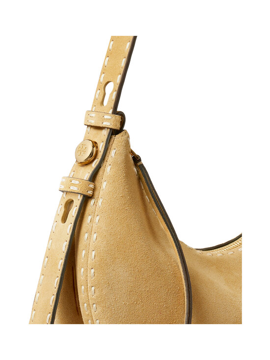 Tory Burch - Romy Suede Pick Stitch Half Moon rokassoma - BUTTER | Stockmann - photo 5
