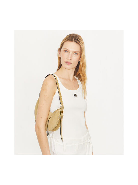 Tory Burch - Romy Suede Pick Stitch Half Moon rokassoma - BUTTER | Stockmann - photo 7