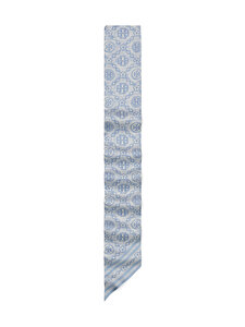 Tory Burch - T Monogram Floral Ribbon Tie -huivi - BLUE | Stockmann