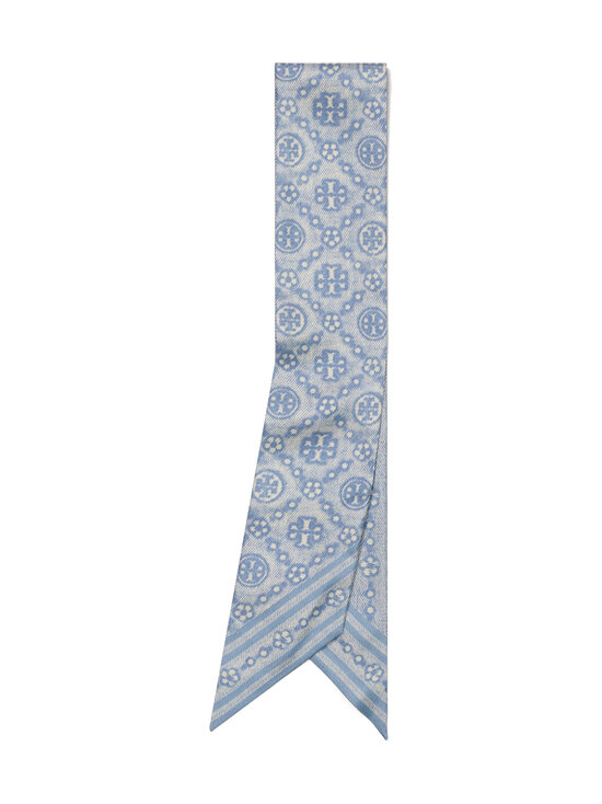 Tory Burch - T Monogram Floral Ribbon Tie -huivi - BLUE | Stockmann - photo 2