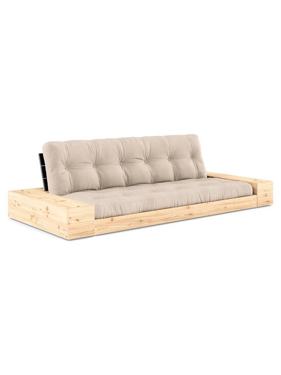 Karup - Base-futonsohva laatikoilla beige/musta L 244 cm - BEIGE | Stockmann - photo 1