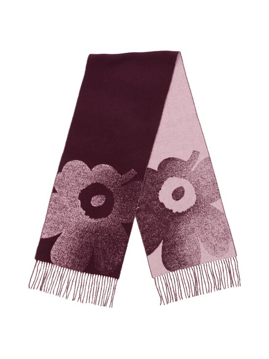 Marimekko - Kootud sall Onnekas Unikko Kioski - 330 LIGHT PINK, DARK WINE RED | Stockmann - photo 1