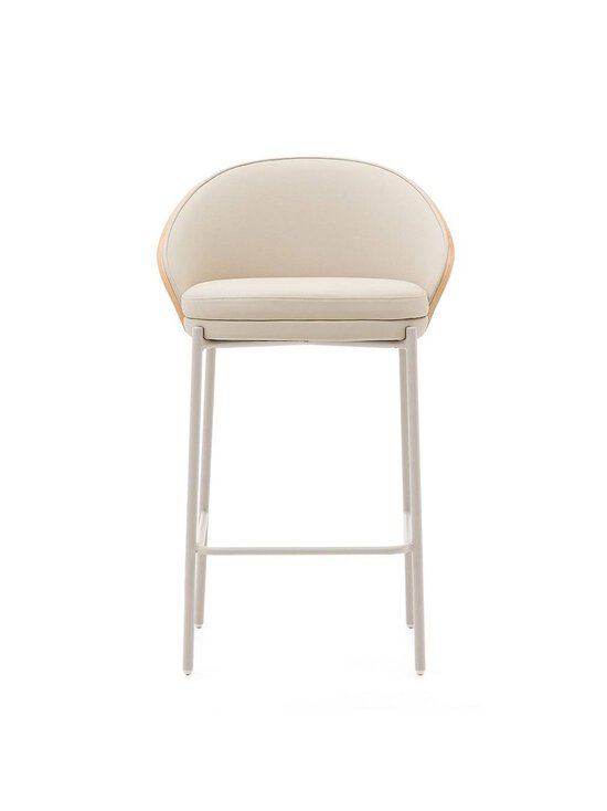 Kave Home - Eamy-baarituoli beige keinonahka/saarni K 65 cm - BEIGE | Stockmann - photo 2