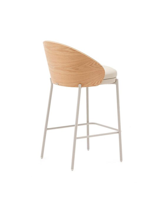 Kave Home - Eamy-baarituoli beige keinonahka/saarni K 65 cm - BEIGE | Stockmann - photo 3