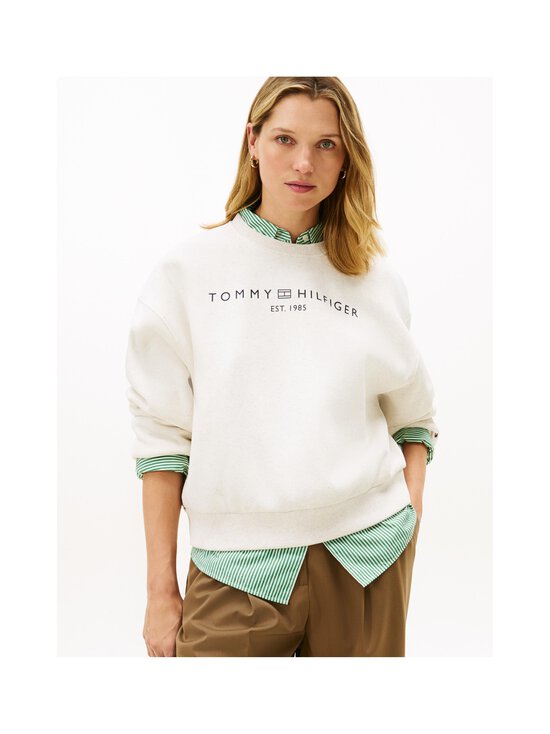 Tommy Hilfiger - Corp Logo -collegepaita - 0K5 ECRU HEATHER | Stockmann - photo 2