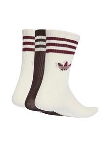 adidas Originals - 3 Stripes Crew -sukat 3-pack - KD8253 OWHITE/AUCO/OWHITE | Stockmann