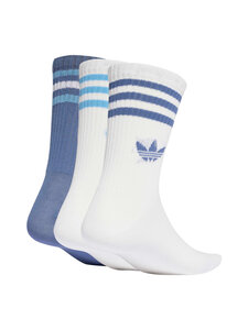 adidas Originals - 3 Stripes Crew -sukat 3-pack - KR5155 VICBLU/WHITE/WHITE | Stockmann
