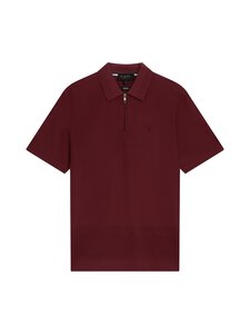Ted Baker London - Zorin Herringbone Panel Zip polo krekls - MAROON | Stockmann