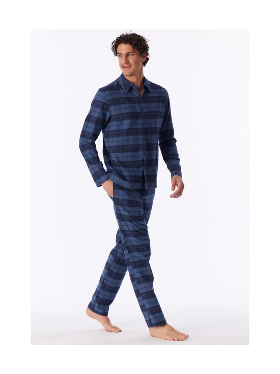 Schiesser - Flannel Check divdaļīga pidžama - 843 FADED DENIM | Stockmann - photo 4