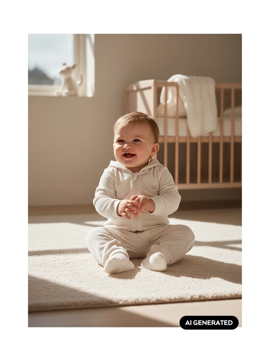 Lindex - Velūra kombinezons ar kapuci - 6809 WHITE | Stockmann - photo 3
