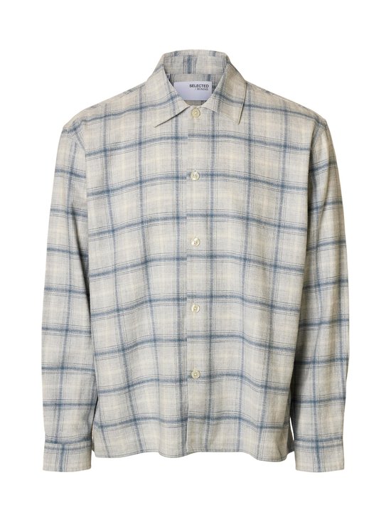 Selected - Triiksärk SlhEdwin Relaxed Fit - LIGHT GREY MELANGE CHECKS:MULTI CHECKS | Stockmann - photo 1