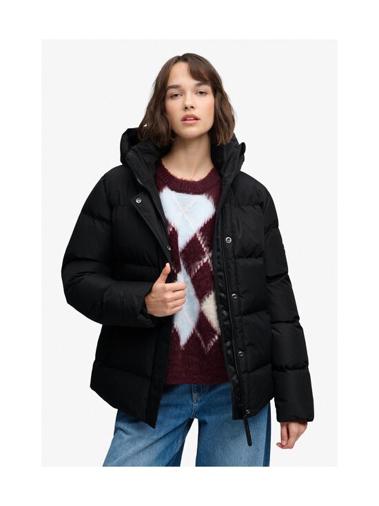 Superdry - Hooded 5 Baffle Sports -toppatakki - 02A BLACK | Stockmann - photo 2