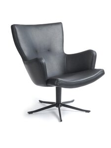 Conform - Gyro-nojatuoli käsinojilla Sauvage-nahka musta - BLACK | Stockmann